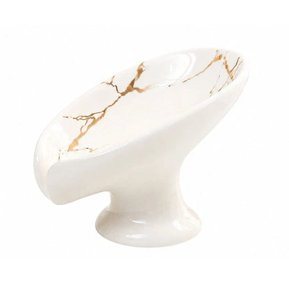 ZenLeaf — Ceramic Pedestal Soap Dish | 1+1 FREE