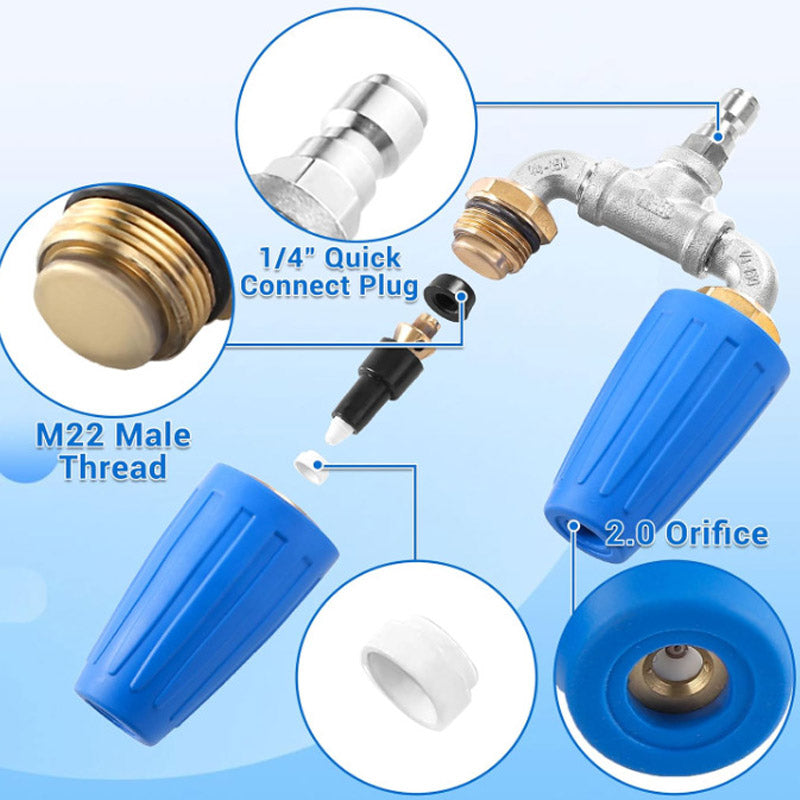 SwiftJet — Dual Turbo Nozzle | 50% OFF