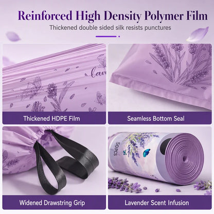 LavenderLock Waste Bags — Seal Freshness, Crush Mess