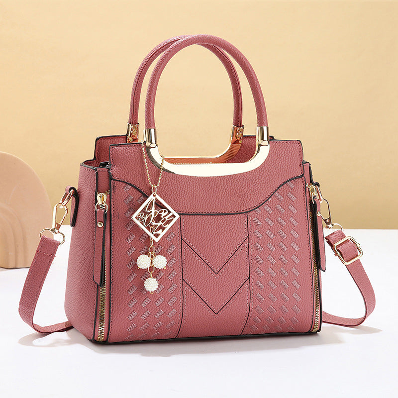 Claire — Stylish PU Leather Handbag with Quilted Pattern