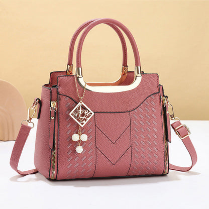 Claire — Stylish PU Leather Handbag with Quilted Pattern