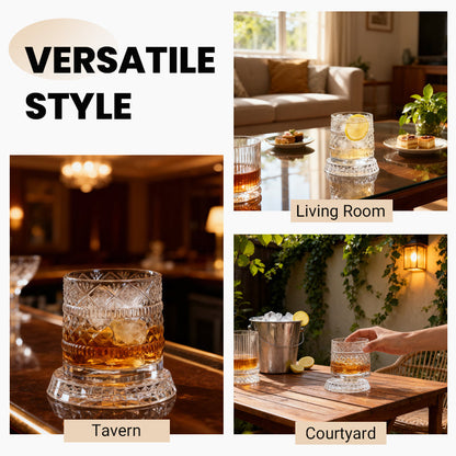 SpinMaster Whiskey Glass — Ignite Richer Sips