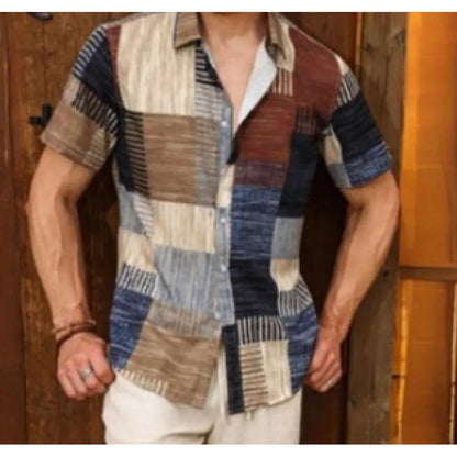 James — Men's Relaxed Plaid Stretch Shirt | 50% OFF