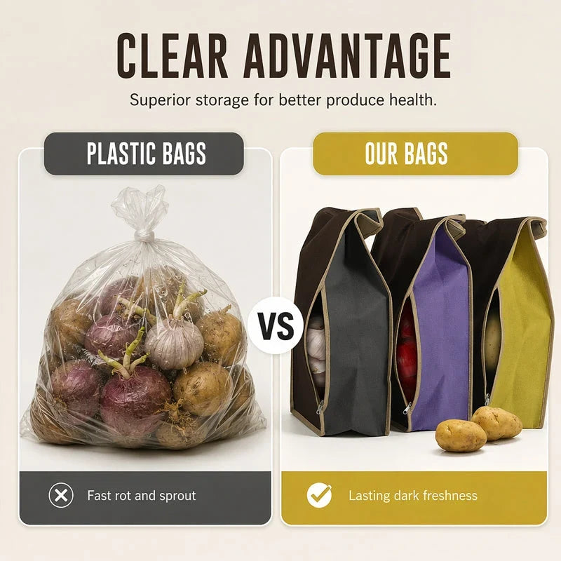FreshNest Potato Bag — Keep Potatoes Perfect