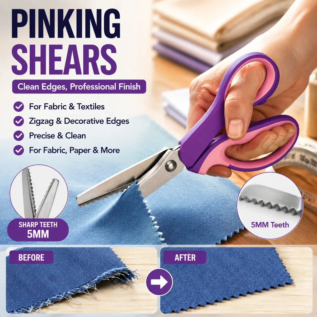 SharpWave Scissors — Stop Fraying Instantly
