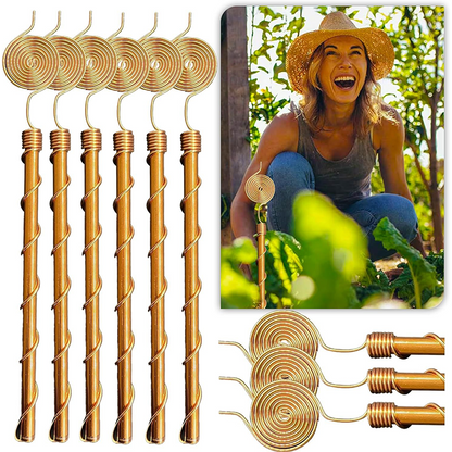 Copper Spiral Stake — Ignite Explosive Plant Growth