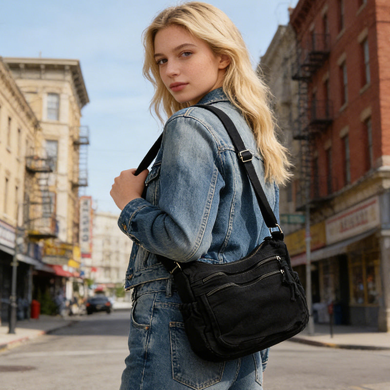 Sally – Lightweight, Casual Canvas Shoulder Bag for Women