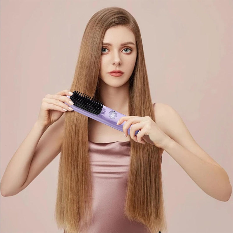 VibeBrush Wireless Straightener — Effortless Shine Anywhere