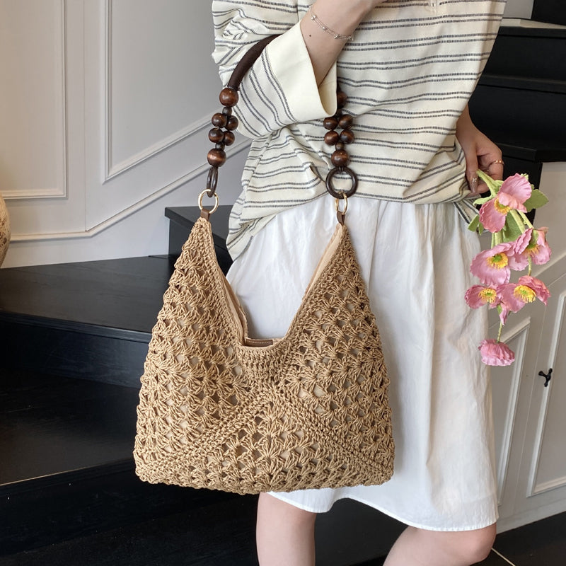 Artisan-Handcrafted Woven Tote — Effortless Style Confidence