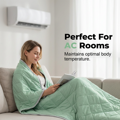 AeroChill Quilted Blanket — Sleep Cool. Wake Refreshed.