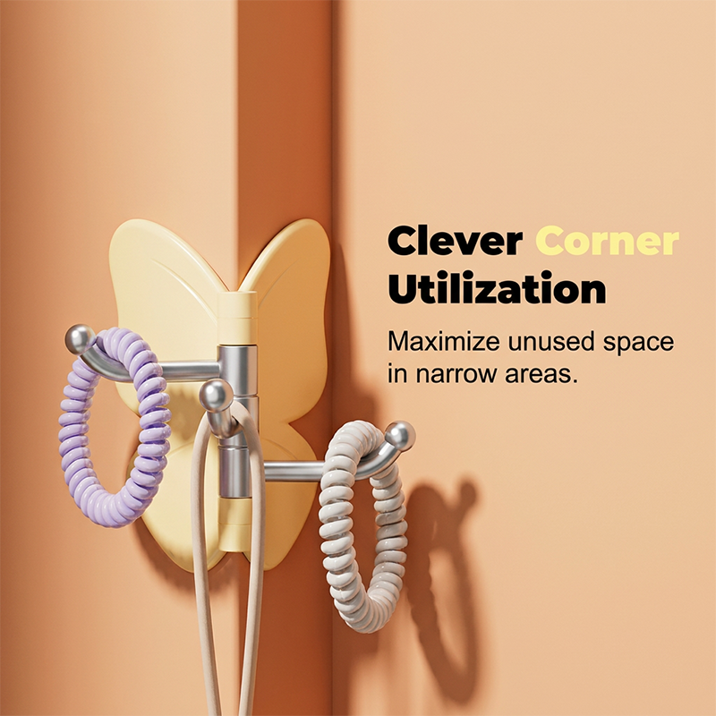 Smart 3-Arm Swivel Hook — Instantly Organized, Effortlessly Elegant