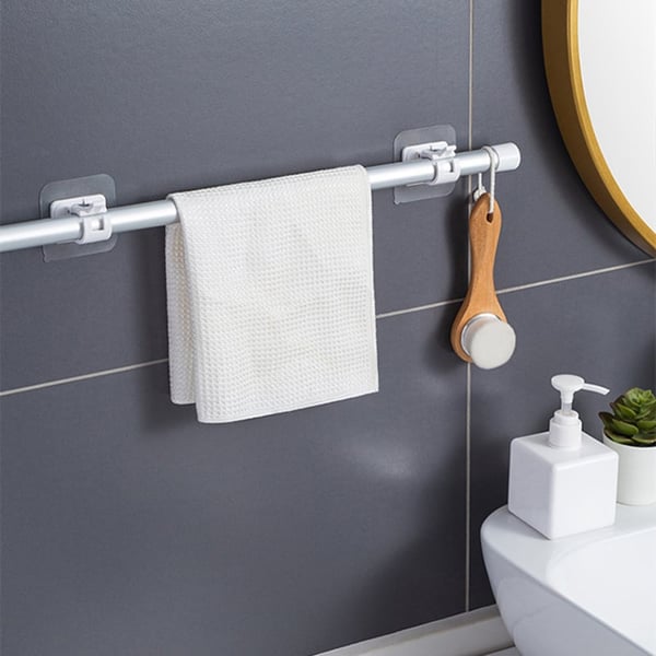 Drill-Free Curtain Brackets – Damage-Free, Rock-Solid Hold