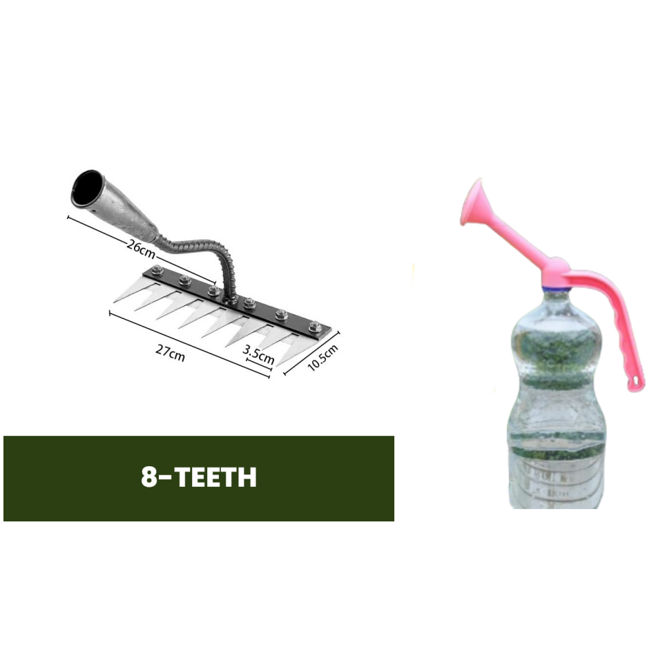 IronBloom — Carbon Steel Garden Rake | 50% OFF