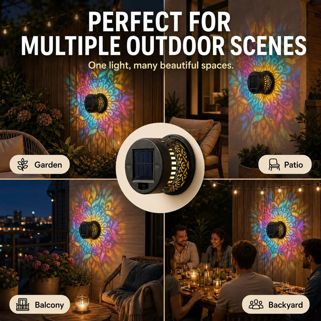 LumaHalo Mandala Light — Ignite Calm, Color, Wonder