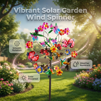 SolarSpin — Kinetic Garden Spinner | 50% OFF