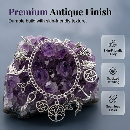 SoulSage Charm Bracelet – Unleash Confidence, Calm, Strength