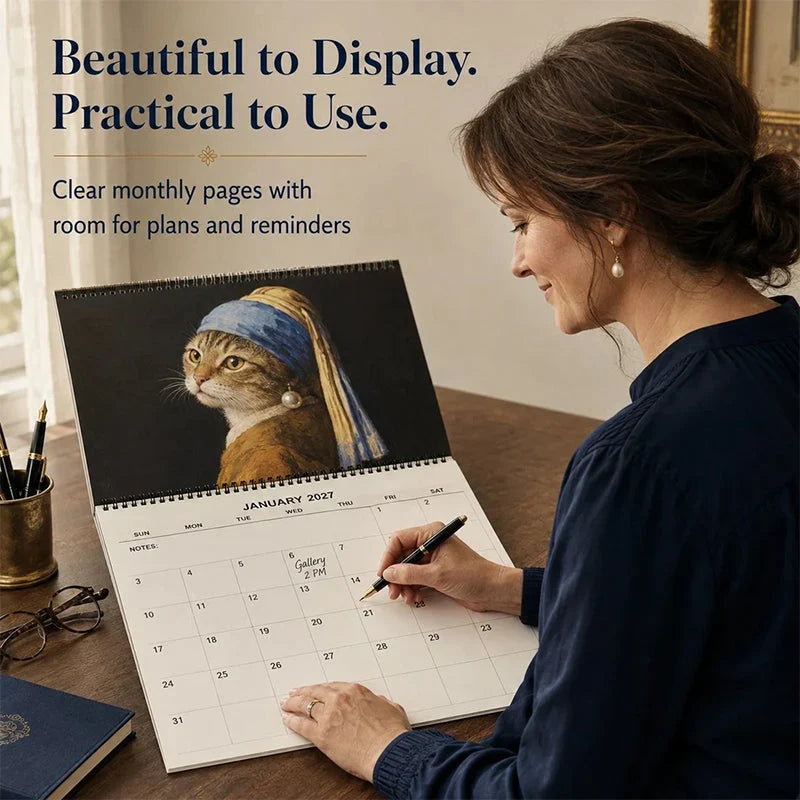 2027 WhiskerWink Cat Meme Calendar — Brighten Days, Boost Smiles