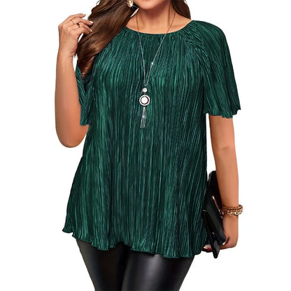 Serena — Stretchy Plus Size Women's Blouse with Elegant Fit