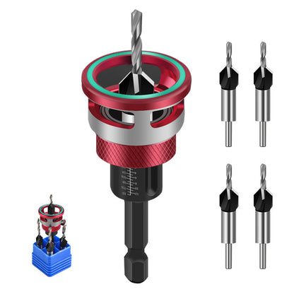 WoodCountersink Pro Set — Refined Countersink Drill Bits | 50% OFF