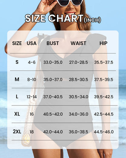 Marissa – Fitted Swimsuit with Deep V-Neckline and Support