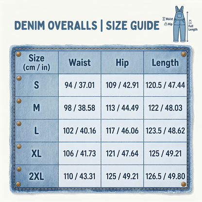 Maria – Casual-fitting denim overalls with adjustable buckles