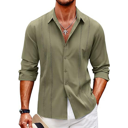 Emil — Men's Long-Sleeve Shirt with Elegant Collar