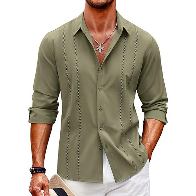 Emil — Men's Long-Sleeve Shirt with Elegant Collar