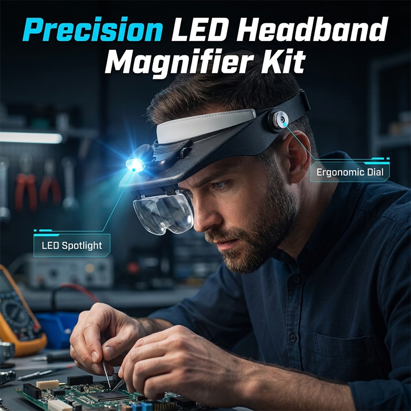 Precision Headband Magnifier – Hands-Free Focus Mastery