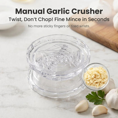 ZestTwist Manual Garlic Masher – Effortless Flavor Release, No Mess