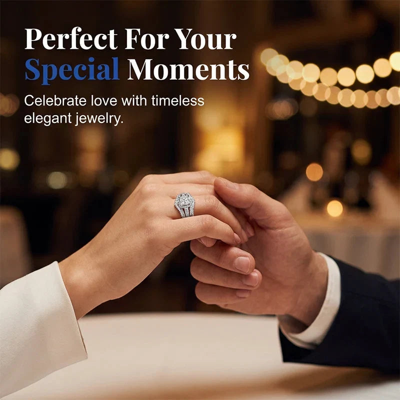 RadianceRing — Princess Cut Crown Ring | 50% OFF
