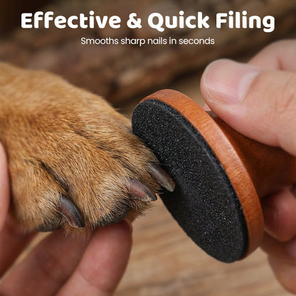 SereniPaw Wooden Nail File — Soothes Pets, Stress-Free Claw Care