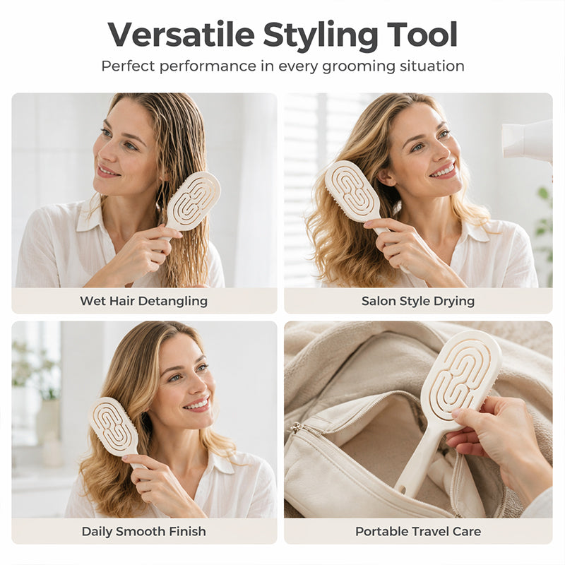 HairbrushPro — Self-Cleaning Detangling Hair Brush | 1+1 FREE