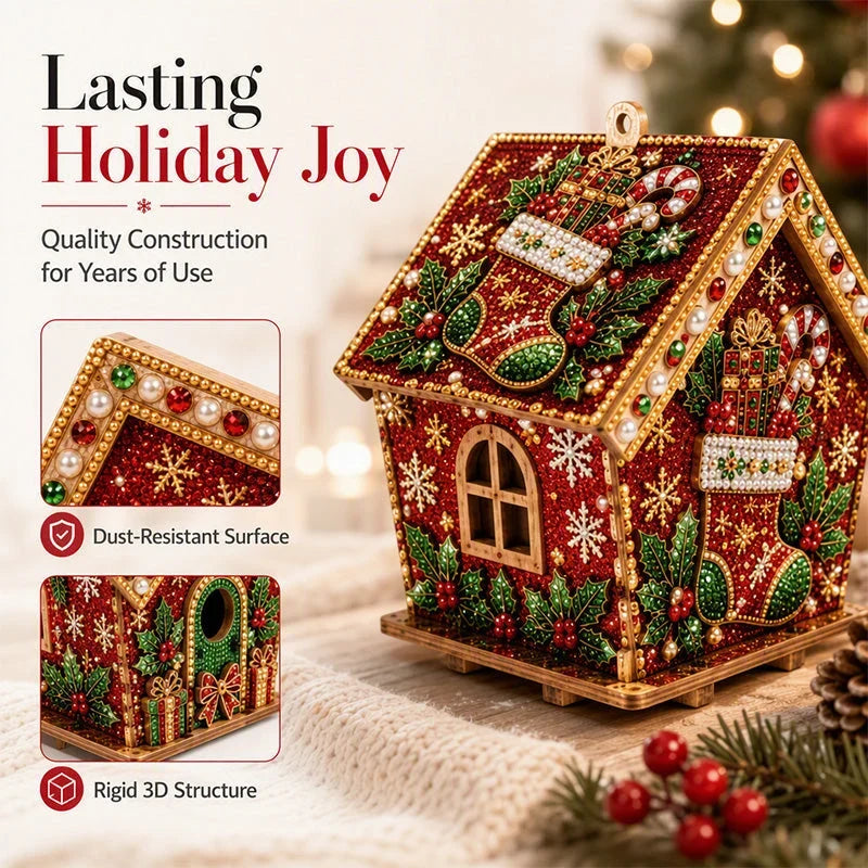 CrystalFrost 3D Bead Art Christmas Kit — Ignite Festive Joy