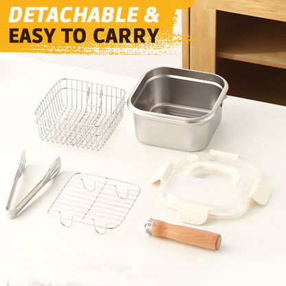 CrispSure Square Deep Fryer — Healthier, Crispy, Fresh