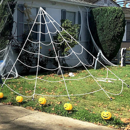 GlowSpell Spider Web Lights — Ignite Spooky Thrills