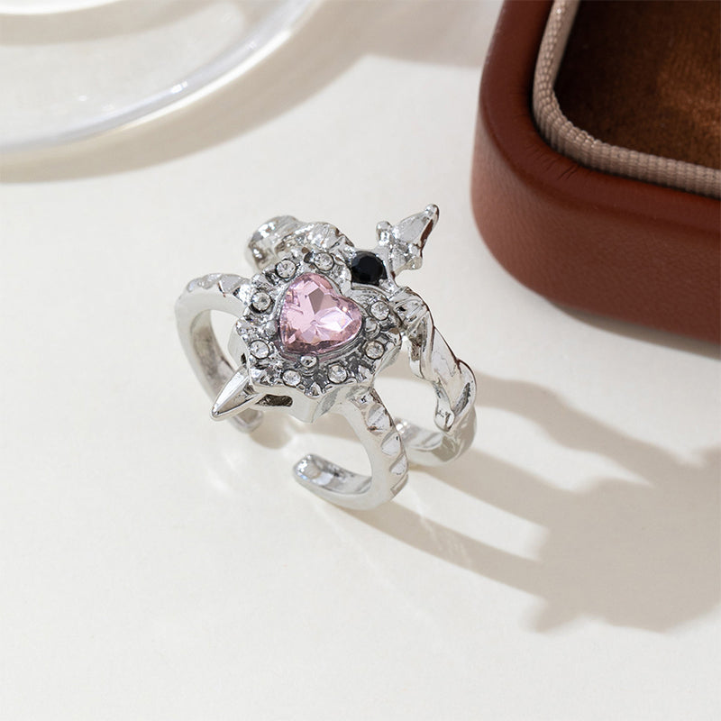 Jina — Gothic Heart Ring | 50% OFF