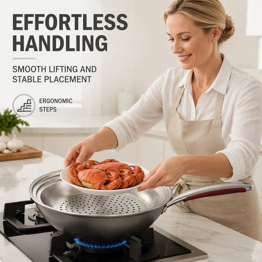 Veluxe SteamTray — Perfectly Even, Effortless Steaming