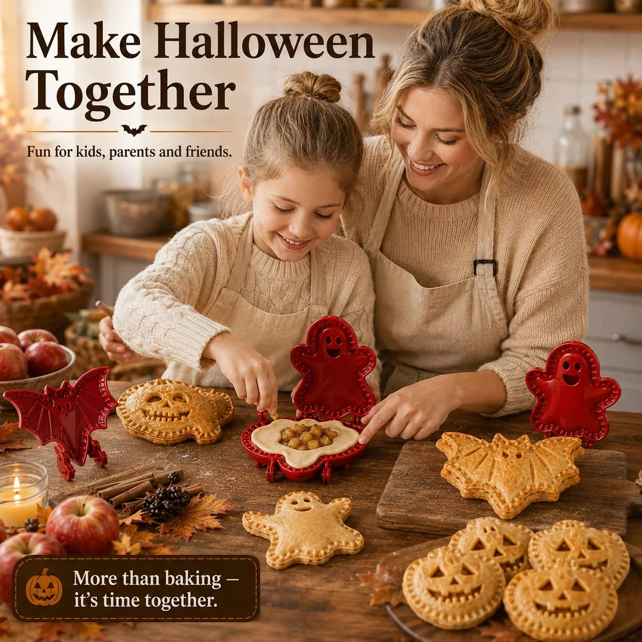 SpookEase — Halloween Mini Pie Mold Set | 1+1 FREE