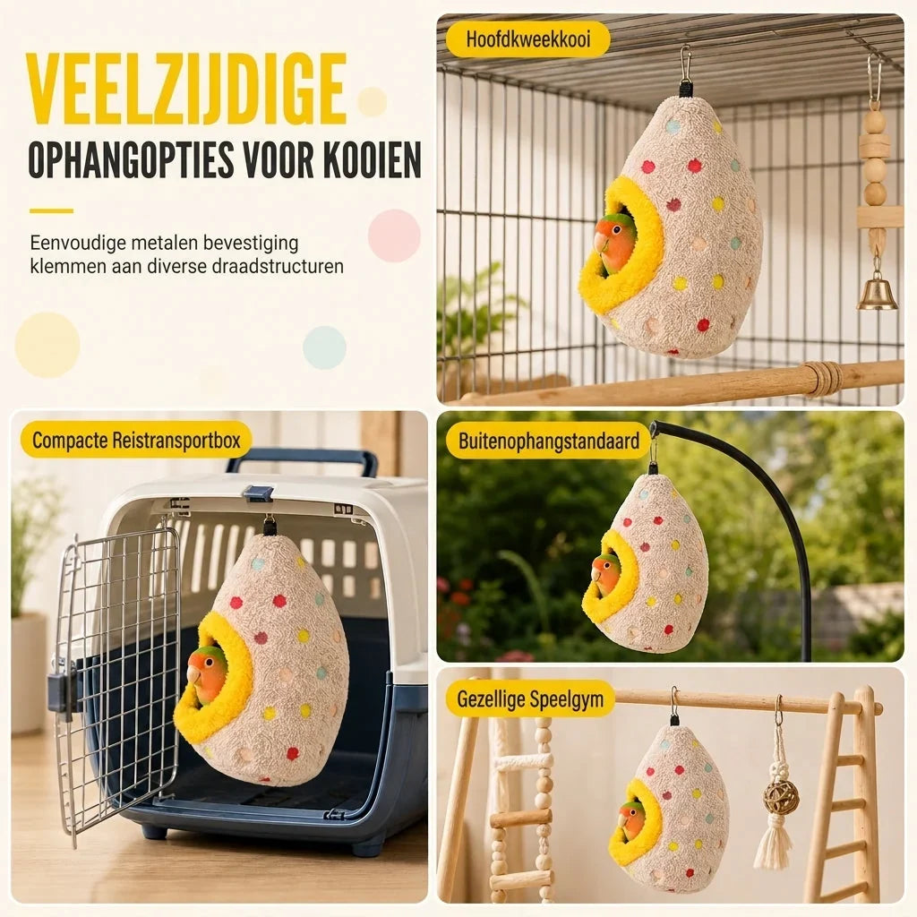 SnuggleNest Bird Hammock — Cozy Calm Comfort