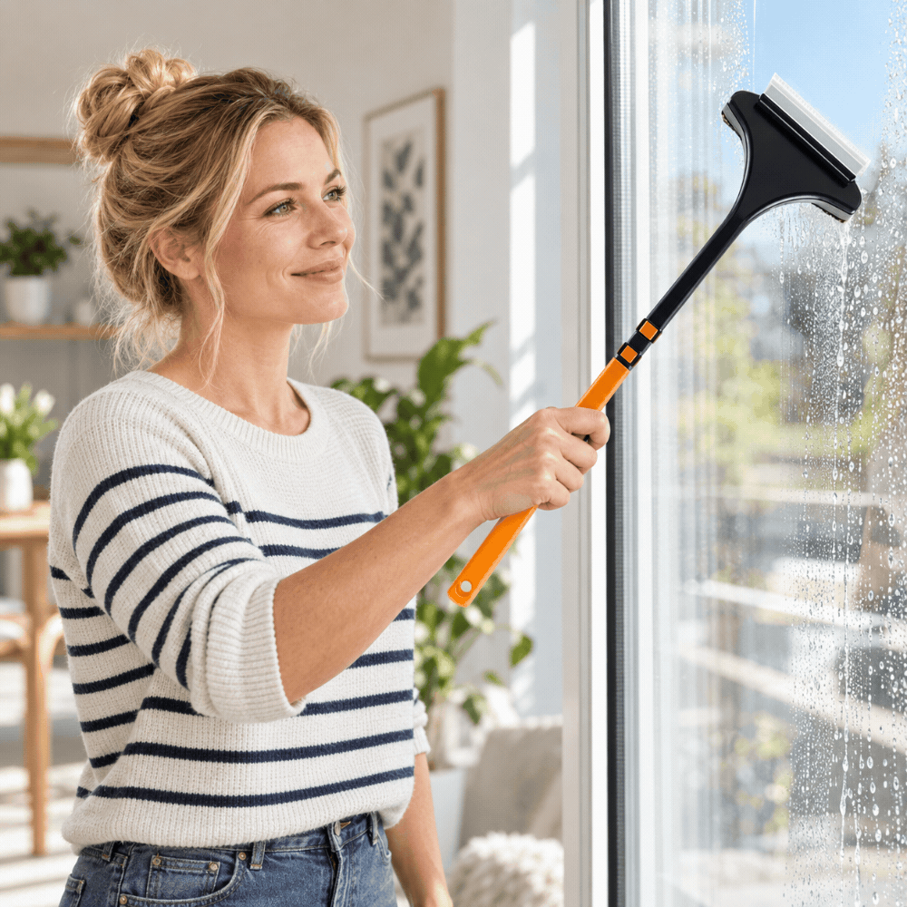 BrilliaSweep — 2-in-1 Window Cleaning Brush | 1+1 FREE