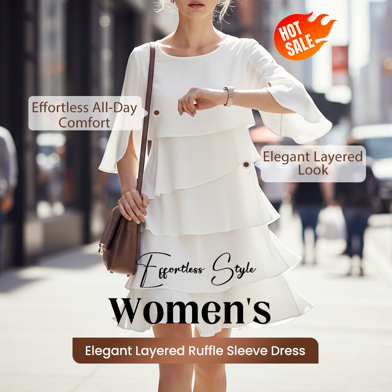 Celia – Elegant Ruffle Dress | 50% OFF