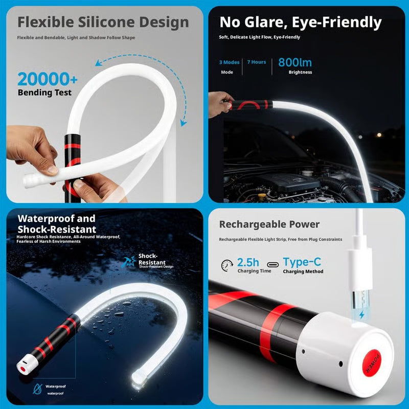 LumaFlex LED Light Bar — Ultimate Hands-Free Clarity