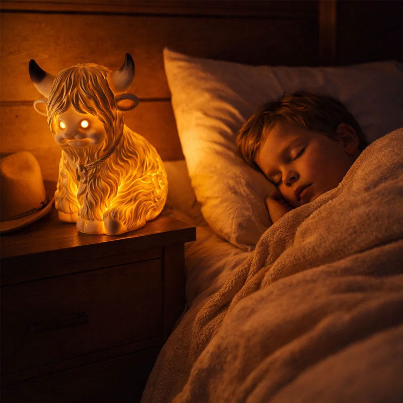 HearthGlow Night Lamp – Cozy Calm, Rustic Charm