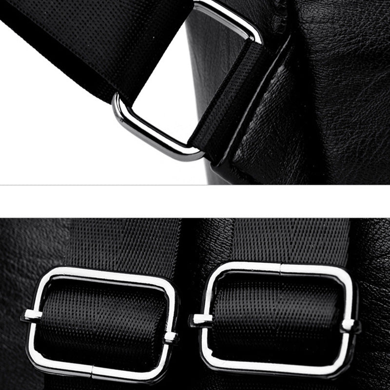 Hugo – Elegant PU Leather Backpack with Smart Compartments