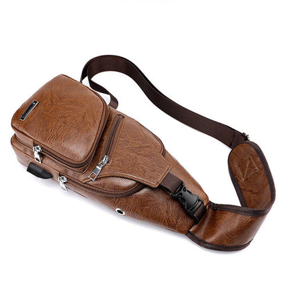 VeroCrest Leather Chest Bag — Master Your Day Effortlessly