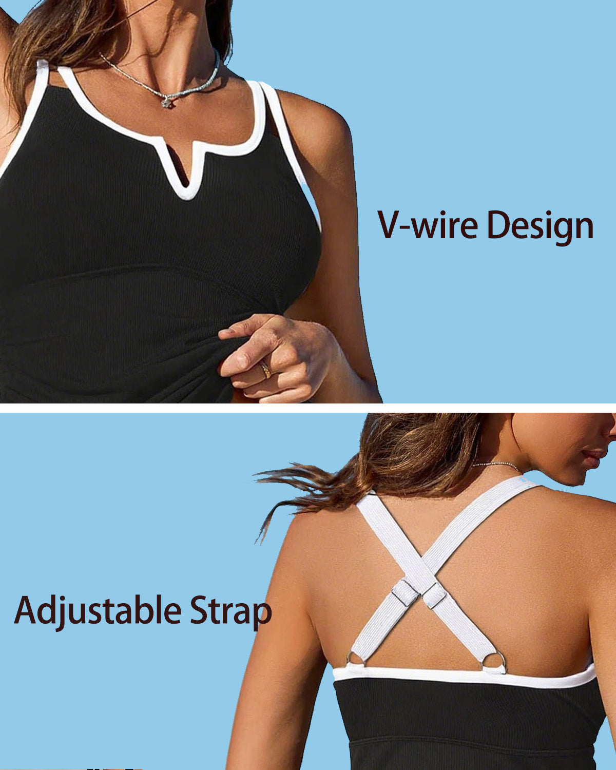 Fiona – Tummy-Shaping Women's Two-Piece Tankini Set