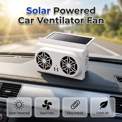 Solar Car Ventilator — Instant Cooling Comfort