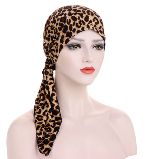 Ava — Floral Pre-Tied Headscarf with Soft Comfort
