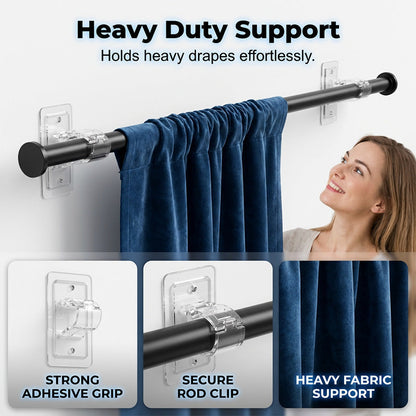 ClearHold Mounts – Damage-Free Curtain Freedom
