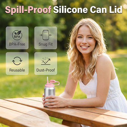 Silicone Lid & Straw Set – Leak-Proof Freshness Anywhere